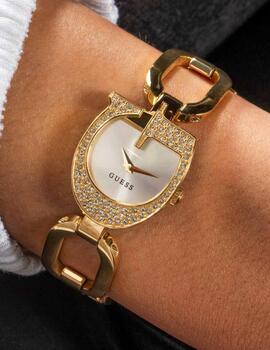 Reloj Guess Gia acero dorado circonitas