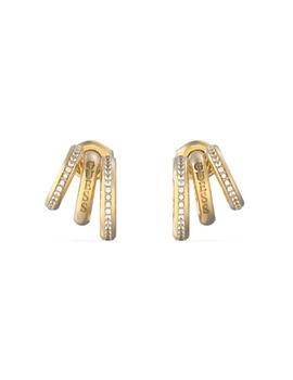 Pendientes Guess acero dorado