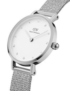 Reloj DW Petite Lumine acero blanco