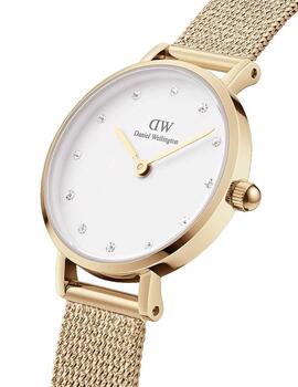 Reloj DW Petite Lumine acero blanco